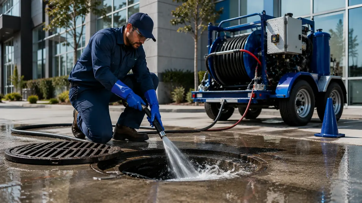 Commercial Hydro Jet Drain Cleaning in Three Rivers