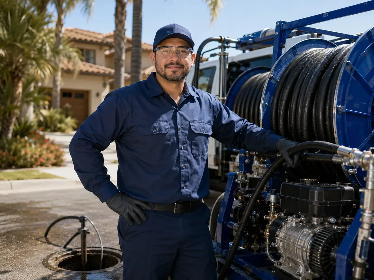 Hydro jet sewer cleaning in Three Rivers