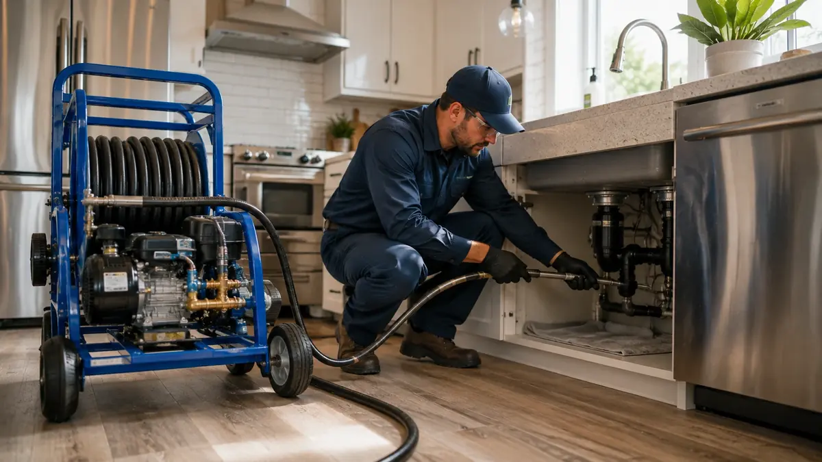 Kitchen Drain Hydro Jetting in Three Rivers