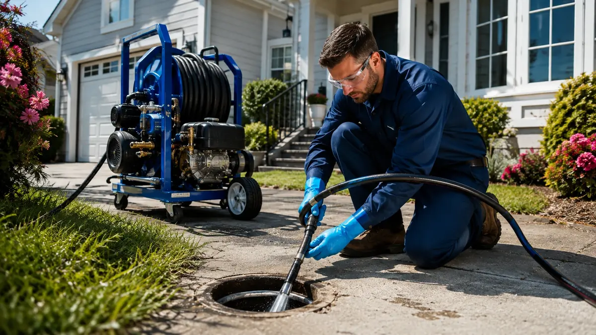 Residential Hydro Jet Drain Cleaning in Three Rivers