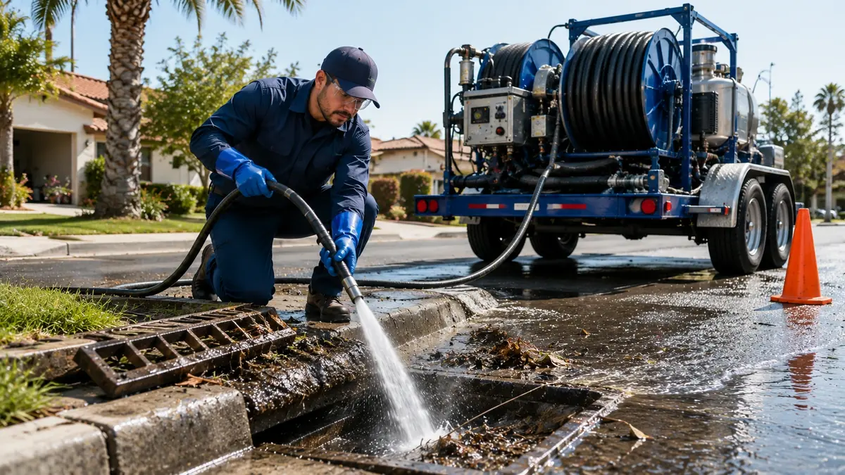 Storm Drain Hydro Jet Cleaning in Three Rivers